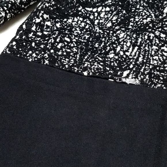 PRESTON & York Black White Colorblock Wool Longline Jacket - Picture 5 of 11